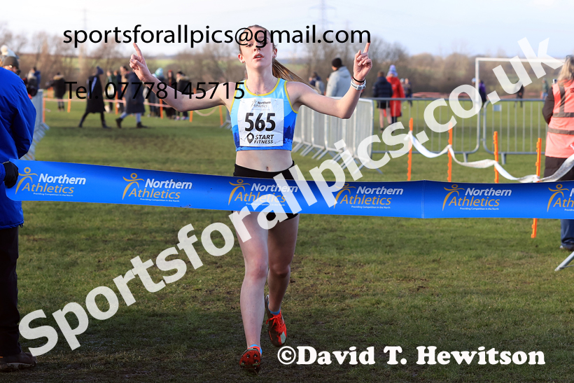 Girls Under-15s 2026 Northern Cross Country Champs., Pontefract Racecourse, Pontefract. Photo: David T. Hewitson/Sports for All Pics